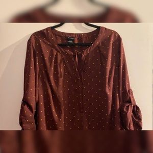 Torrid Polka Dot Blouse